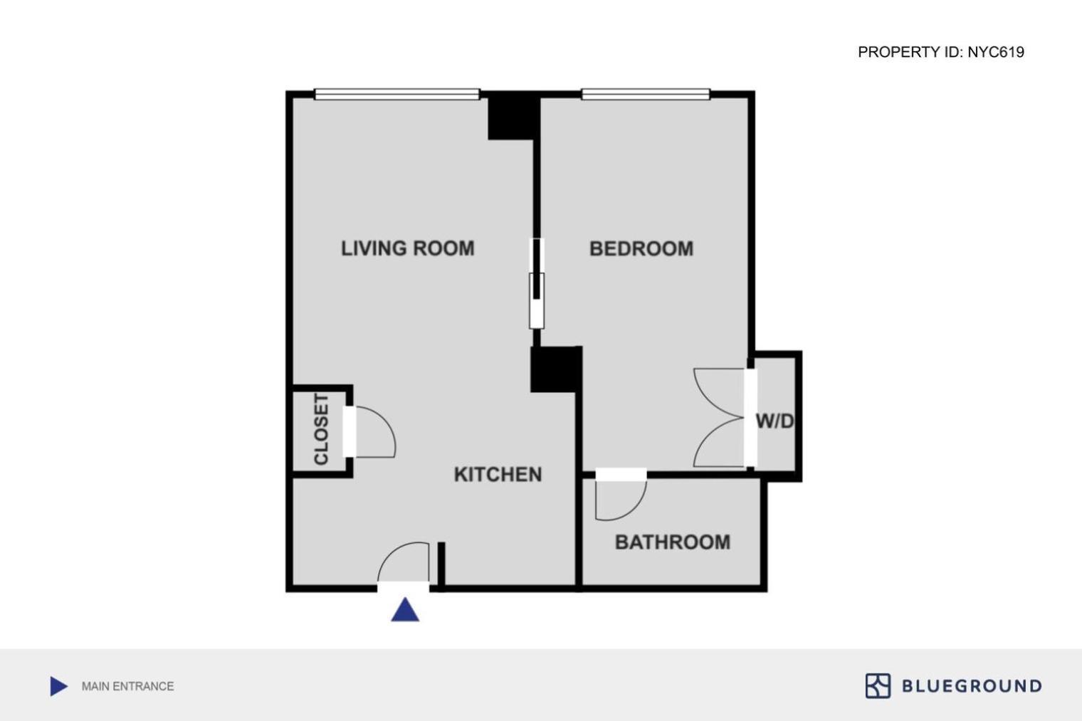 Apartment Fidi 1br W Elevator Doorman Gym Nr St Nyc-619 *